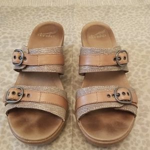 Dansko Sandals, Tan, Size 38
